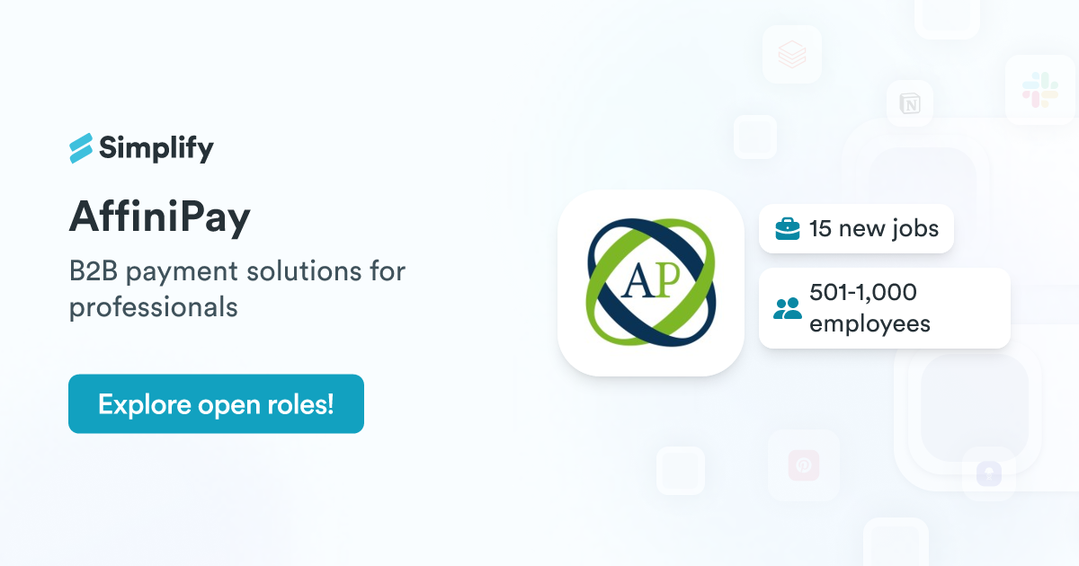 Jobs and Employment at AffiniPay | Simplify Jobs