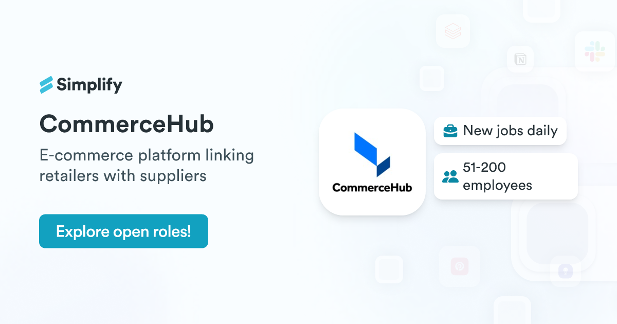 Commercehub Rythum Jobs and Employment at CommerceHub | Simplify Jobs