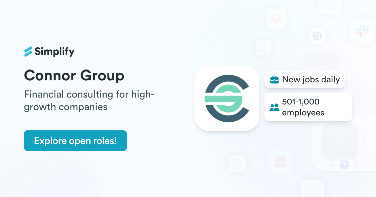 Jobs and Employment at Connor Group | Simplify Jobs