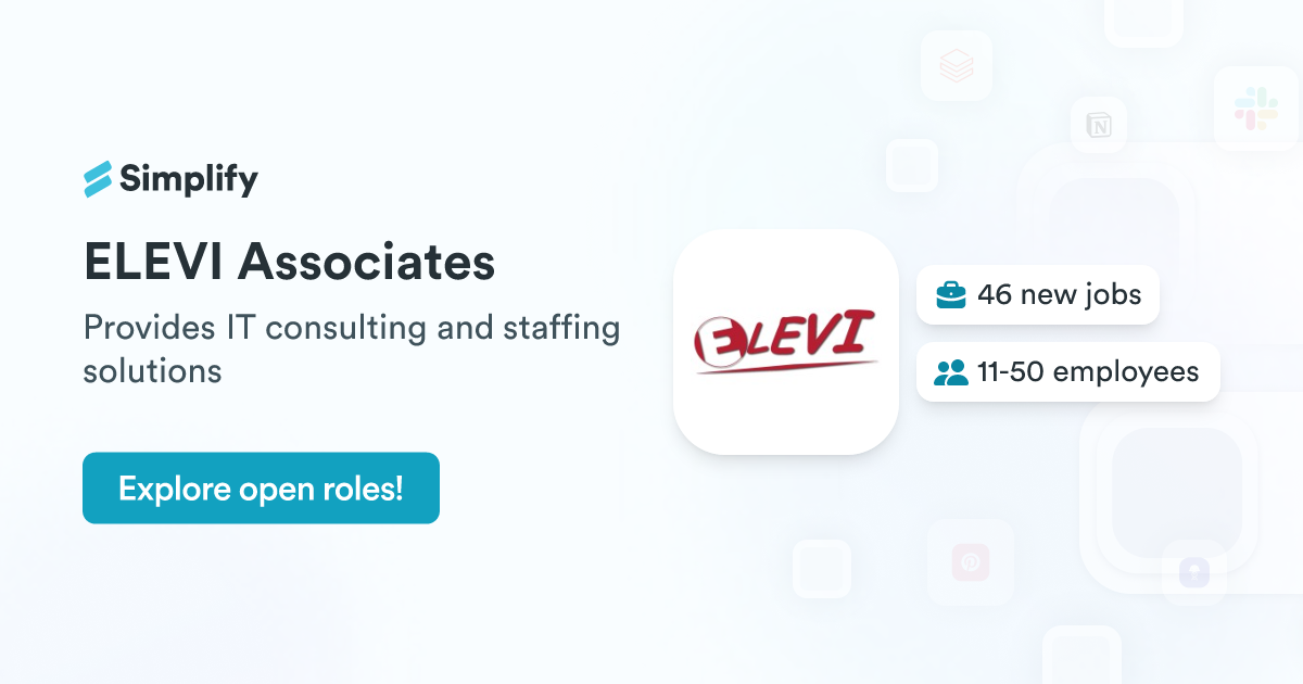 Recompense Elevi Jobs and Employment at ELEVI Associates | Simplify Jobs