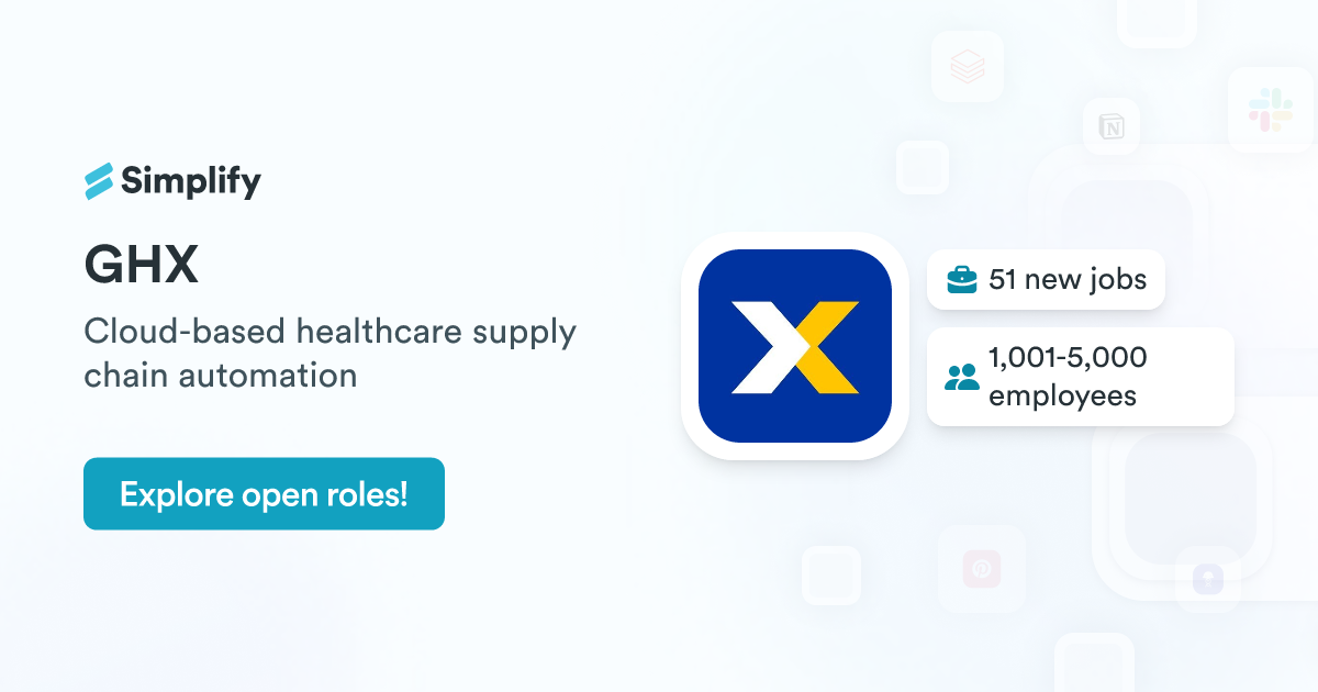 Jobs and Employment at GHX | Simplify Jobs