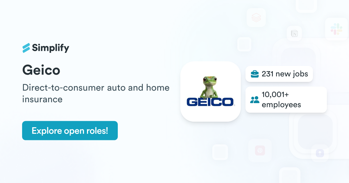 Geico Direct Sign Jobs and Employment at Geico | Simplify Jobs
