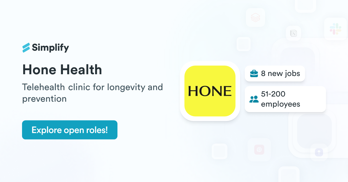 Hone Hello Jobs and Employment at Hone Health | Simplify Jobs