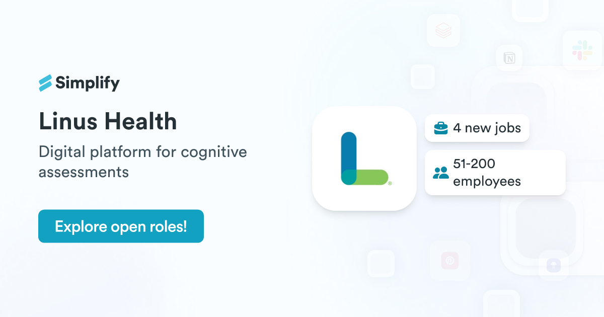 Jobs and Employment at Linus Health | Simplify Jobs