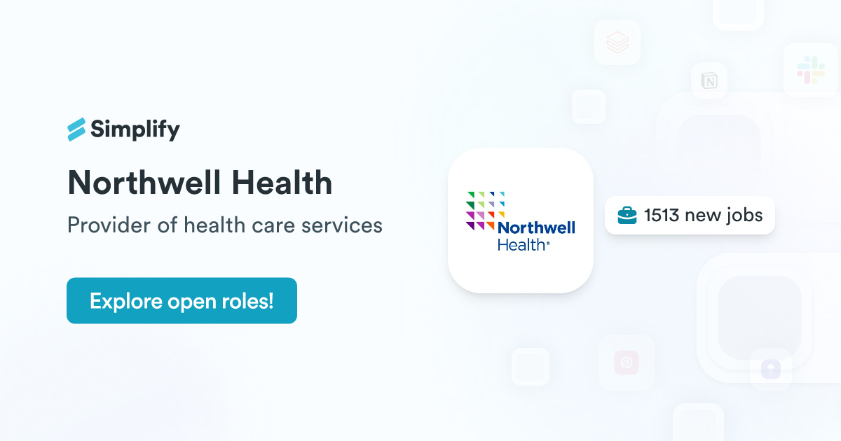 Jobs and Employment at Northwell Health | Simplify Jobs