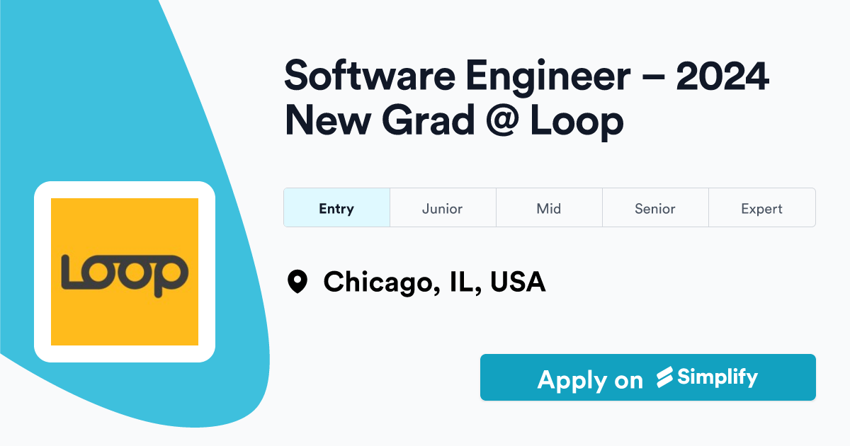 Software Engineer 2024 New Grad Loop Simplify Jobs