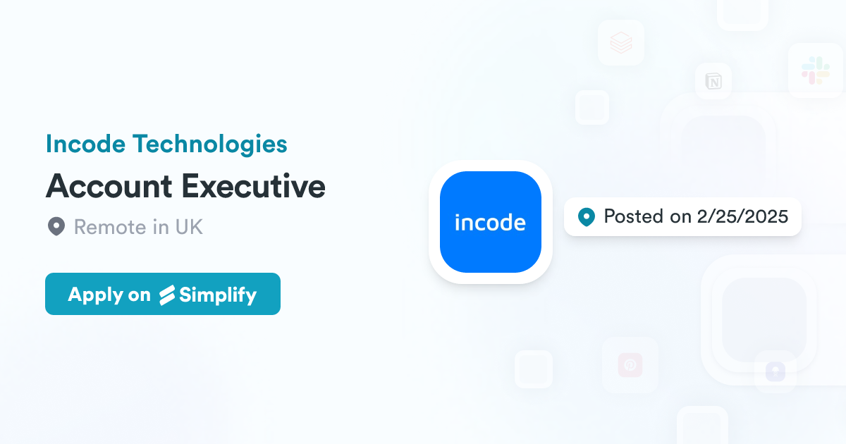 Incode Tyler Technologies Account Executive @ Incode Technologies | Simplify Jobs