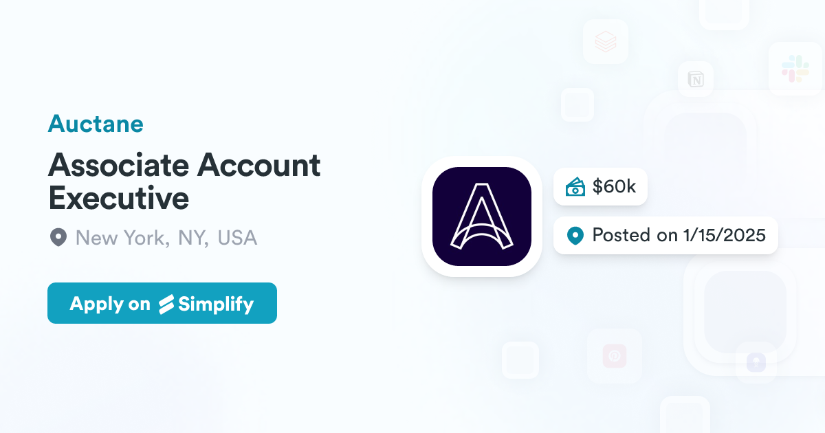 Associate Account Executive @ Auctane | Simplify Jobs