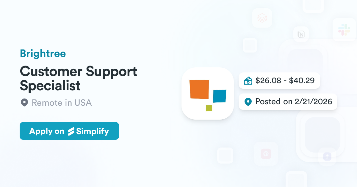Brightree App Customer Support Specialist @ Brightree | Simplify Jobs