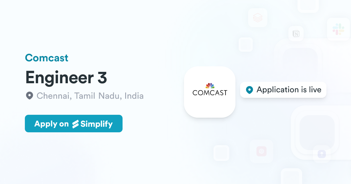 Engineer 3 @ Comcast | Simplify Jobs