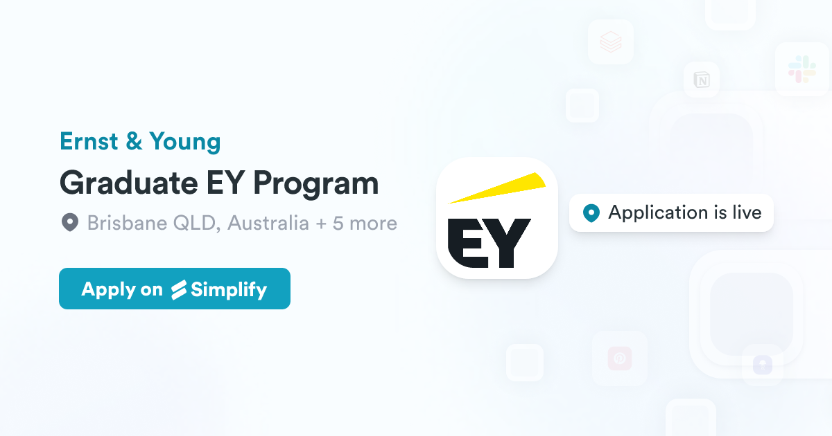 Ey Graduate Programme Graduate EY Program @ Ernst & Young | Simplify Jobs