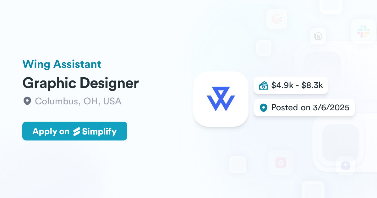 Wingdi Designer Graphic Designer @ Wing Assistant | Simplify Jobs