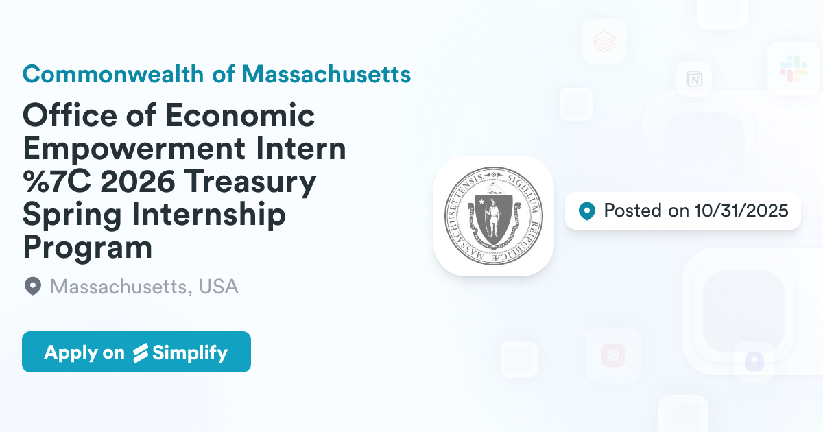 browse jobs in washington | find washington careers |... Office of Economic Empowerment Intern %7C 2026 Treasury Spring ...