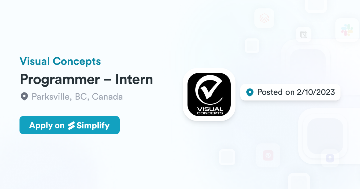 Program Visual Concept Programmer – Intern @ Visual Concepts | Simplify Jobs