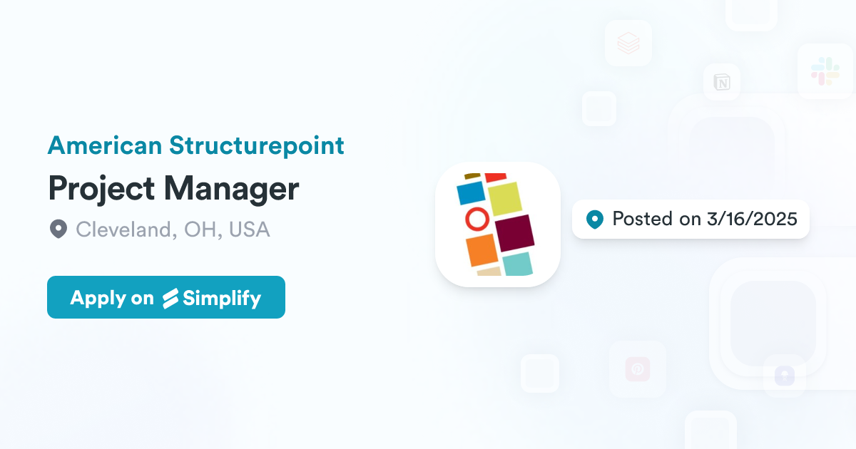 Structurepoint Logo Project Manager @ American Structurepoint | Simplify Jobs