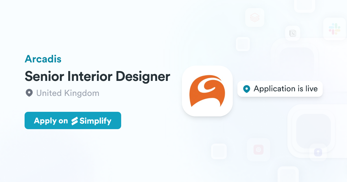 Senior Interior Designer @ Arcadis | Simplify Jobs
