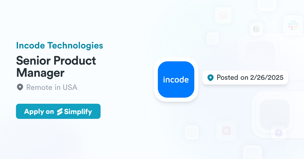 Tyler Technologies Incode Software Utility Senior Product Manager @ Incode Technologies | Simplify Jobs