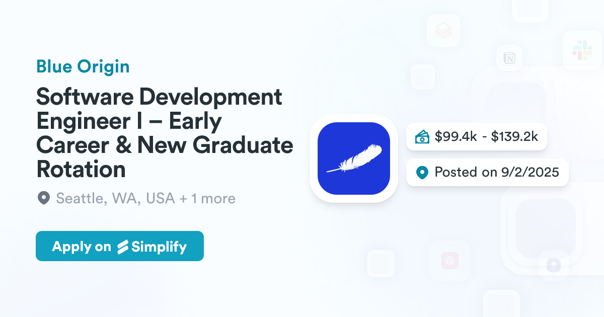 Origin Software Engineering Software Development Engineer I – Early Career & New Graduate Rotation ...