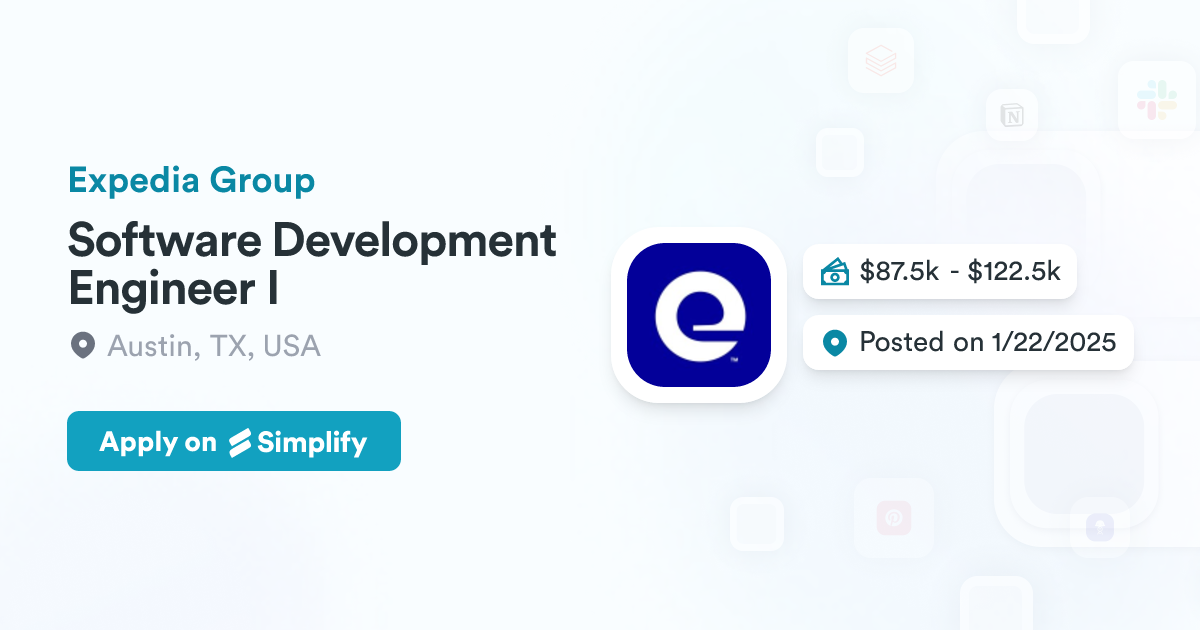 Express Software Group Software Development Engineer I @ Expedia Group | Simplify Jobs