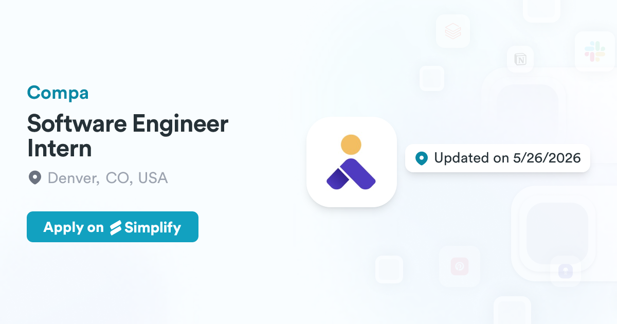 Denver Focus Software Software Engineer Intern @ Compa | Simplify Jobs