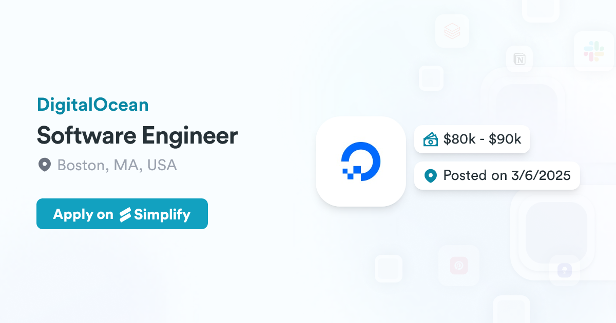 python help() function | digitalocean Images High... Software Engineer @ DigitalOcean | Simplify Jobs
