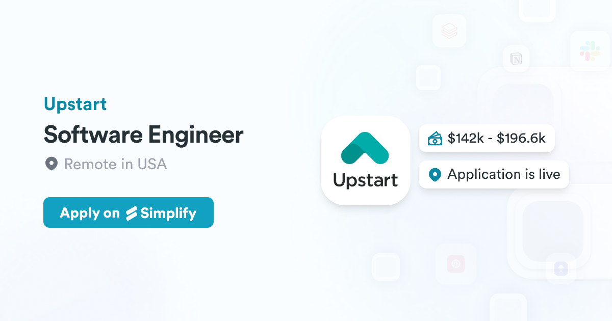 Upstart Api Call Software Engineer @ Upstart | Simplify Jobs