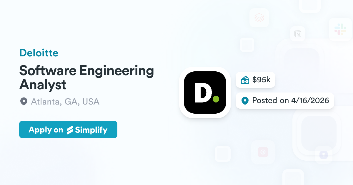 Deloitte Software Testing Jobs Software Engineering Analyst @ Deloitte | Simplify Jobs