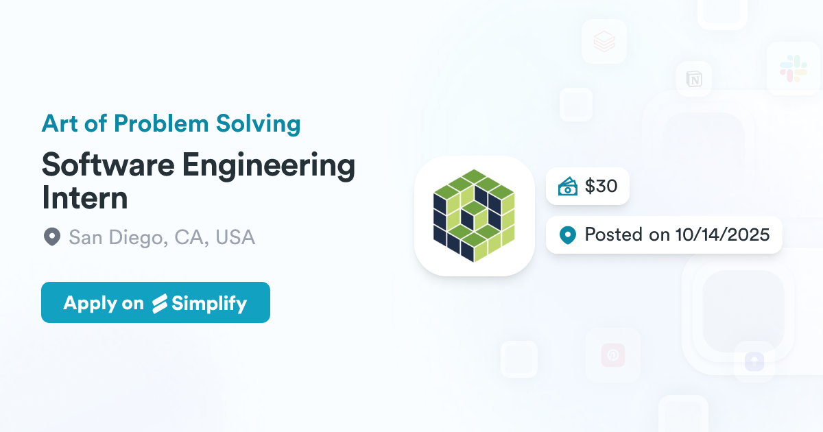Software Engineering Intern @ Art of Problem Solving | Simplify Jobs