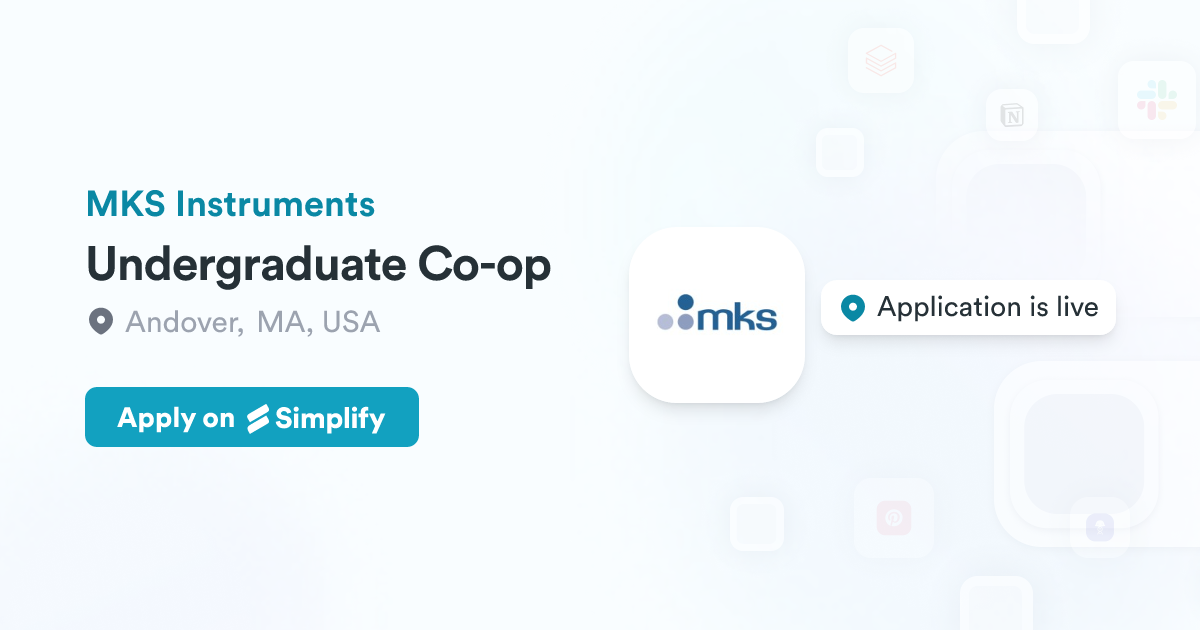 Mks Instruments Locations Undergraduate Co-op @ MKS Instruments | Simplify Jobs