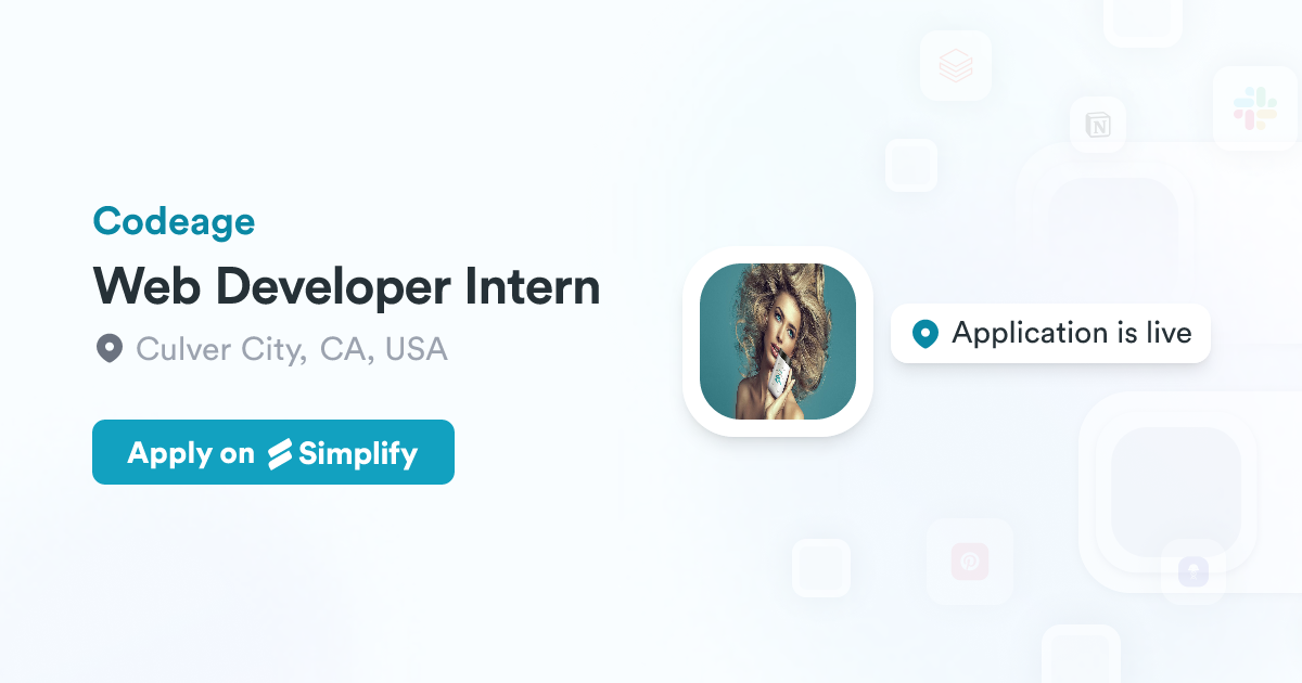 Code Soft Web Development Internship Web Developer Intern @ Codeage | Simplify Jobs
