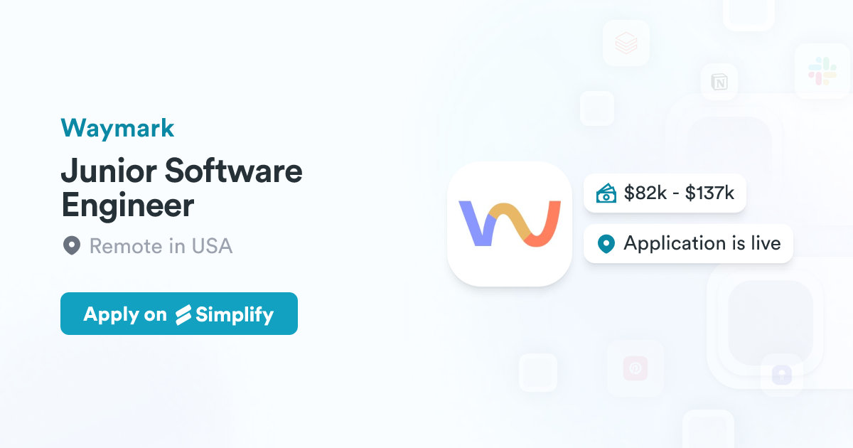 Jsphoenix Junior Software Engineer @ Waymark | Simplify Jobs