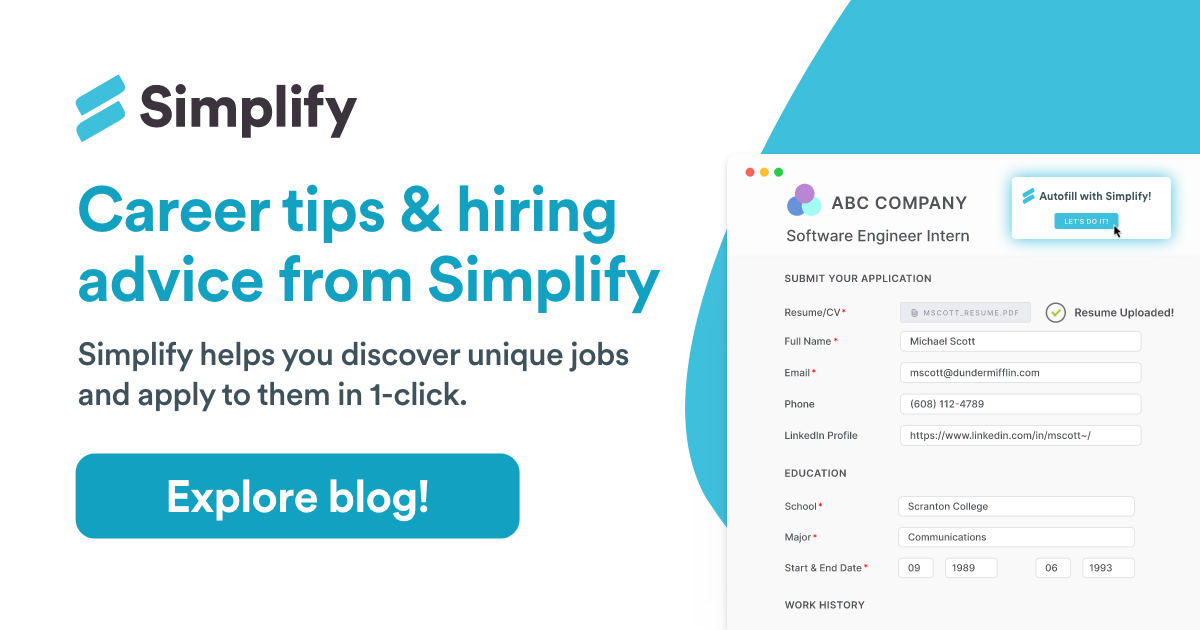 Simplify Blog | Career tips & hiring advice from Simplify