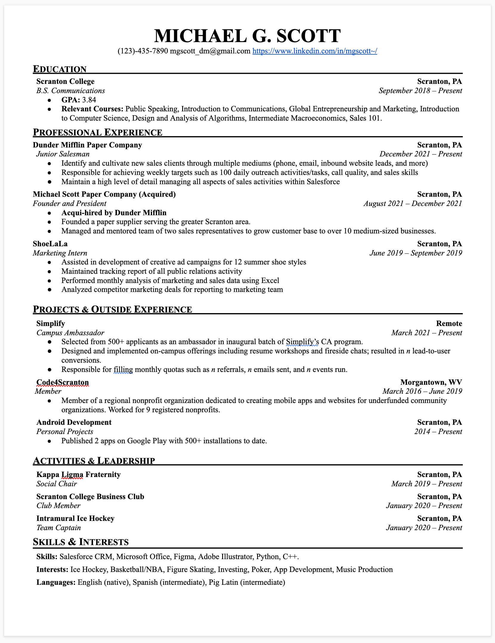 simple-2-column-free-resume-template-in-word-in-2024-resumekraft