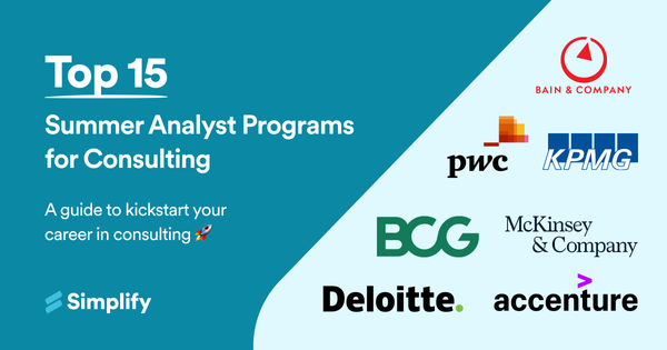 Top 15 Summer Analyst Programs For Consulting